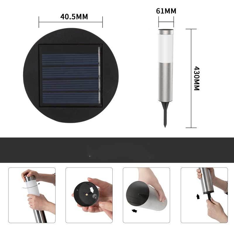 Lampu LED Solar Power Hemat Energi Tahan Air Untuk Dekorasi Taman