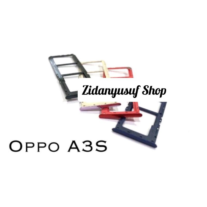 SIMTRAY SIMLOCK SLOT KARTU TEMPAT SIM OPPO A3S ORIGINAL