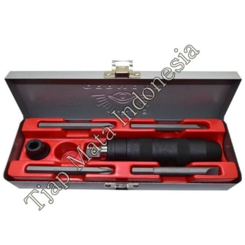 Obeng Ketok Set Impact 7 pcs Tjap Mata - Cap Mata Obeng Ketok Set 7pcs