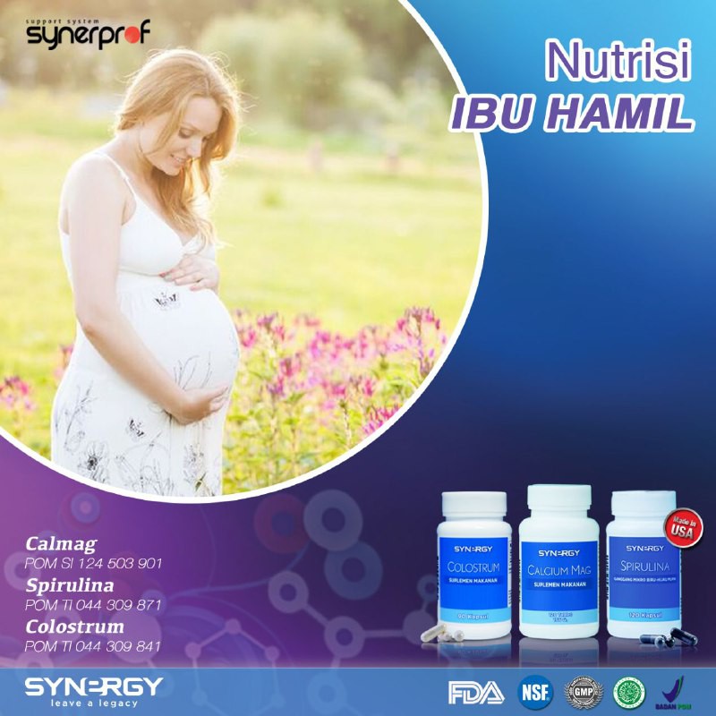 Colostrum + Spirulina + Calmag - Vitamin Yang Bagus Untuk Ibu Hamil