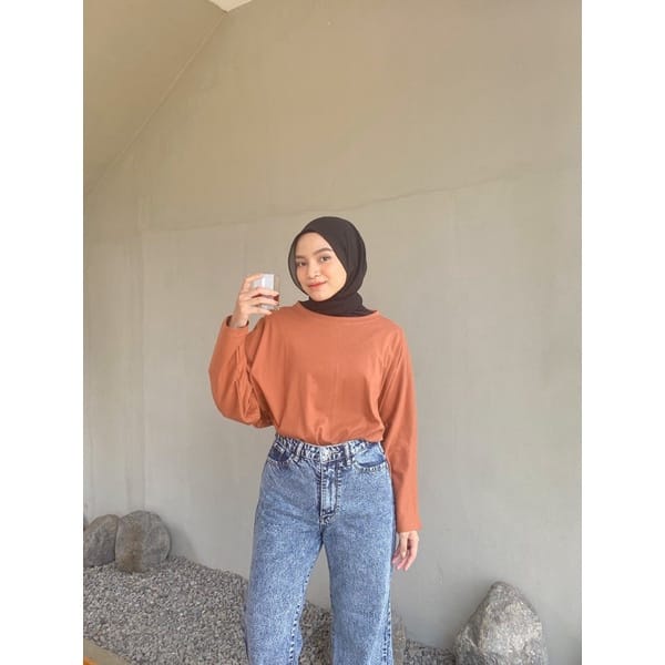 BEFAST - ZEC OOTD Blouse EDYA /Alana Oversize Batwing Blouse / Blouse Wanita / Blouse Oversize Kekiniaan Remaja Wanita / Blouse Polos Casual / Outfit Selebgram Trendy / Terlaris / Keluaran Terbaru