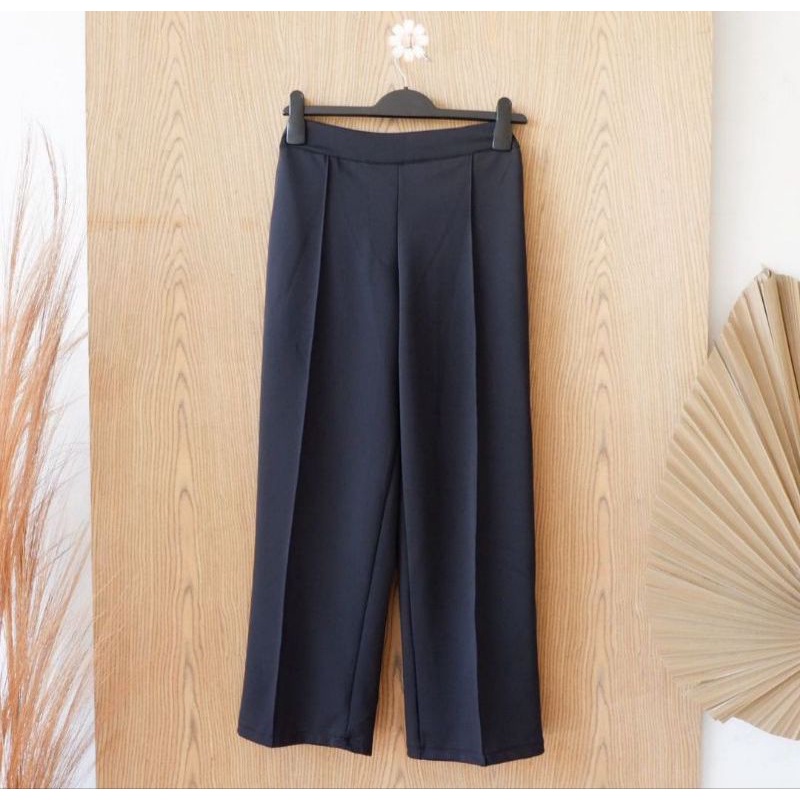 SUPER JUMBO CUBIT/CELANA KULOT HIGHWAIST TULANG jumbo Allsize bigsize pants - Scuba Pants PREMIUM Stretch