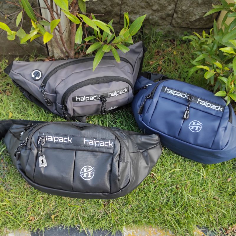 Waist Bag ORIGINAL HA1PCK1 - Tas Selempang Pria Import  HA1PACK Water Proff 89℅