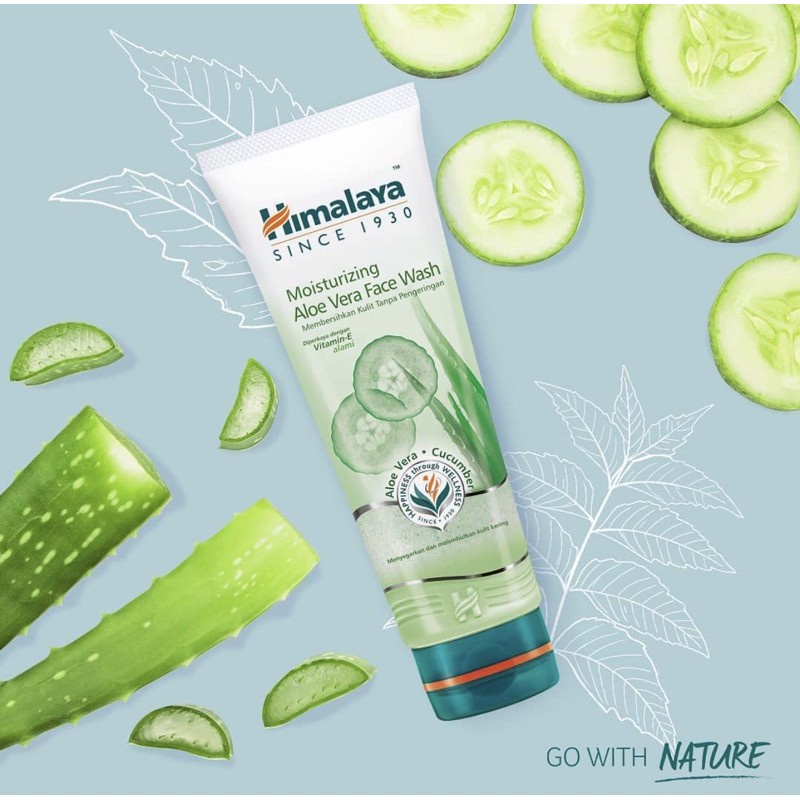 ❤ MEMEY ❤ HIMALAYA Moisturizing Aloevera Face Wash 50ml | 100ml