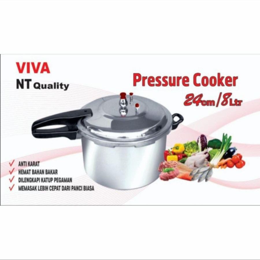 Panci Presto Viva Nasional 8 Liter /24cm Termurah