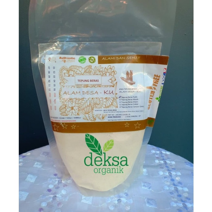 

Ketan-Beras-Tepung- Tepung Beras Putih Organik 500 Gr / Tepung Beras Bio Nature Nusantara -Tepung-