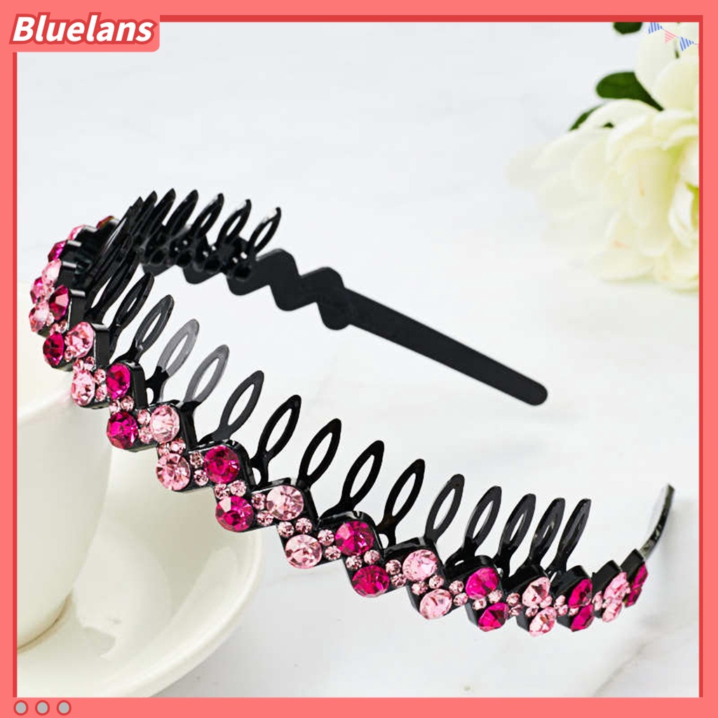 Bluelans Bando Desain Bunga Bahan Plastik Anti slip Untuk Wanita