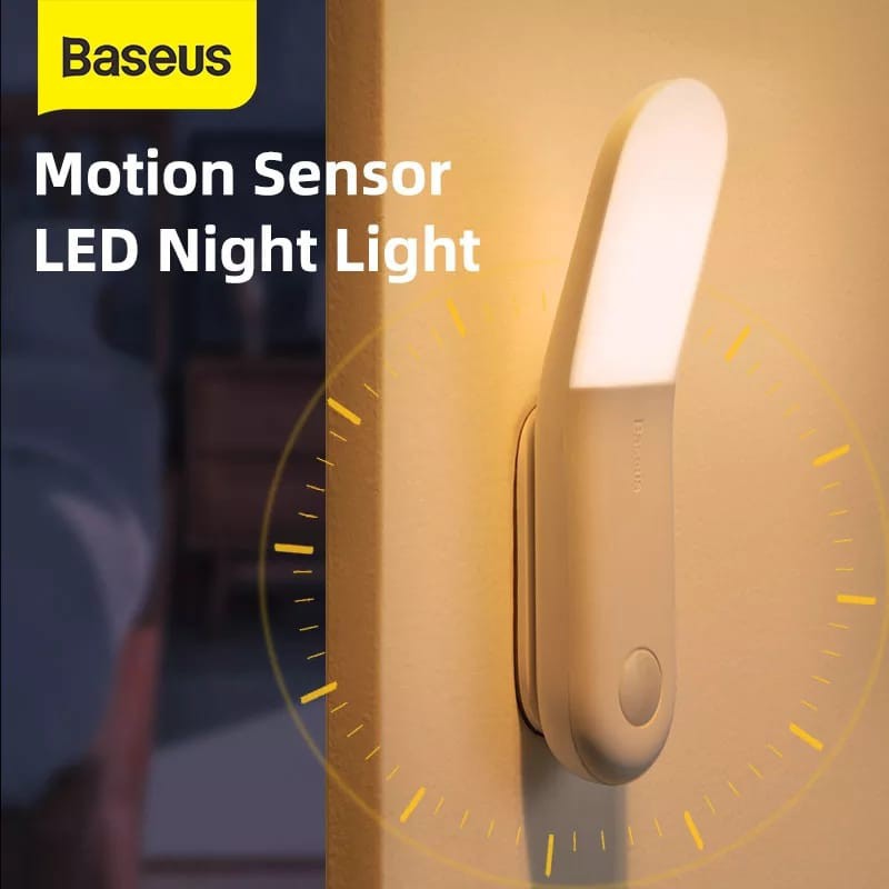 Baseus Sunshine Aisle Night Lampu Malam Sensor Tubuh Otomatis On lampu dinding lampu lemari