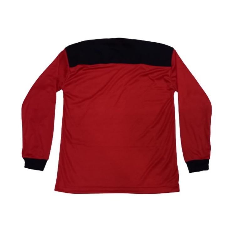 Kaos PDL Merah Hitam Lengan Panjang Polos Kaos Lapangan Phh Merah