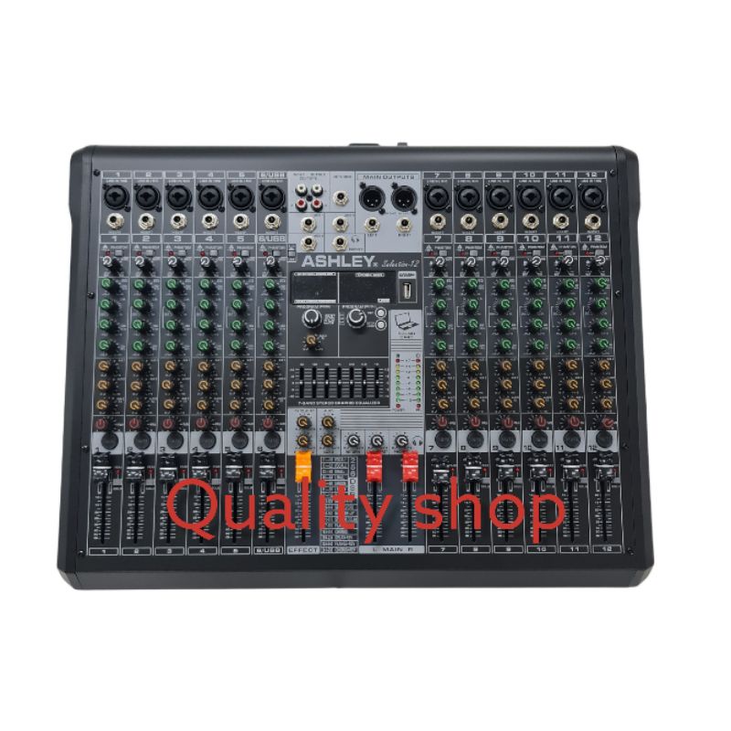 Mixer Ashley 12 Channel Selection12 Baru Supports Usb Recording To PC