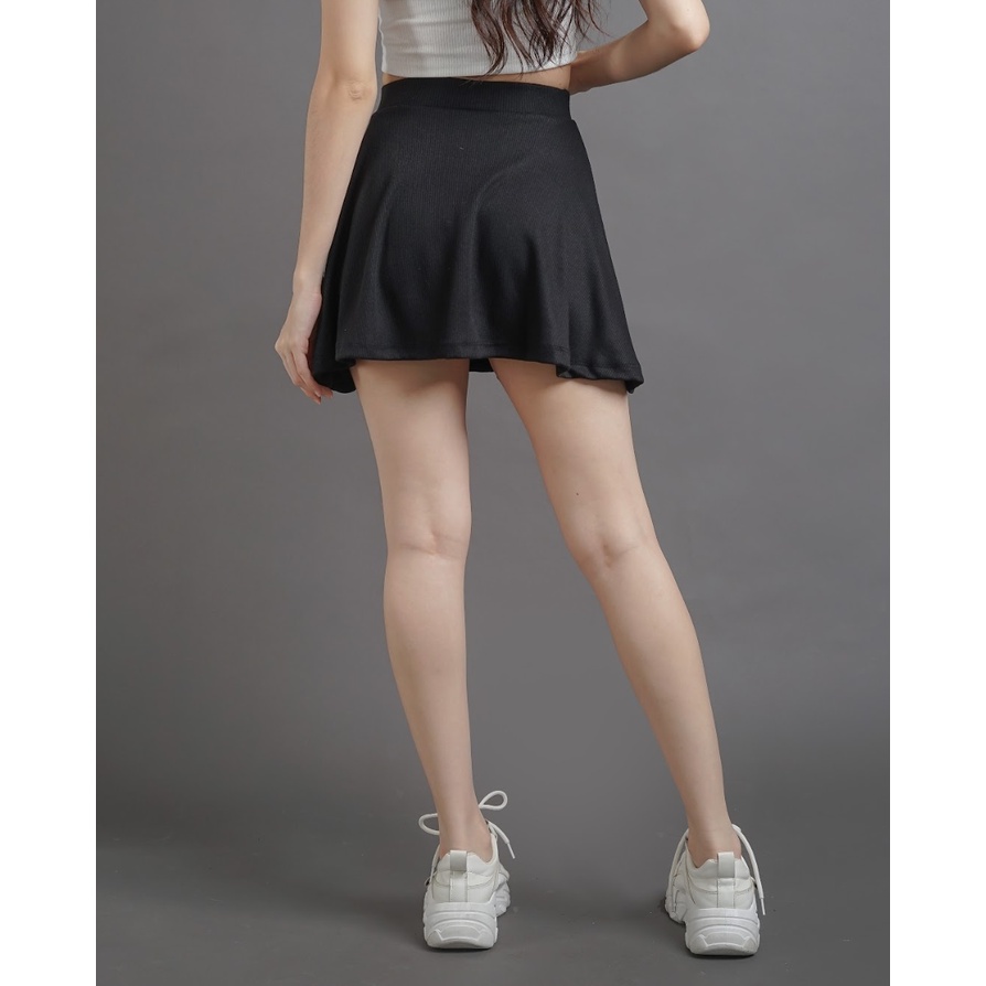 MODAVIE - CHERRY Mini Skirt Rok Pendek Rok Hitam Korean Style