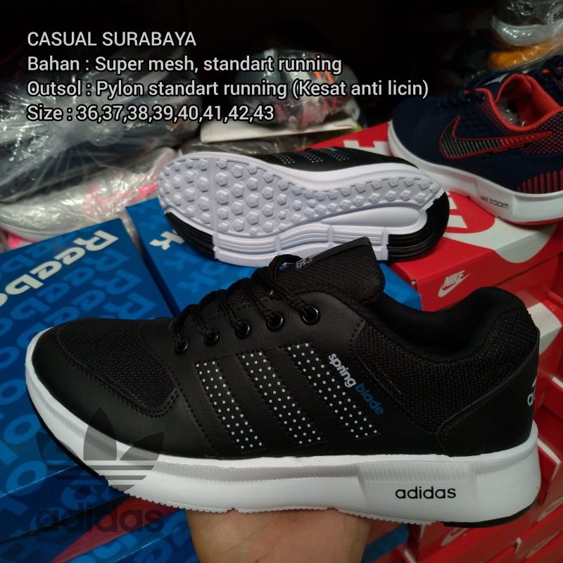 SEPATU ADS SPRINGBLADE HITAM PUTIH