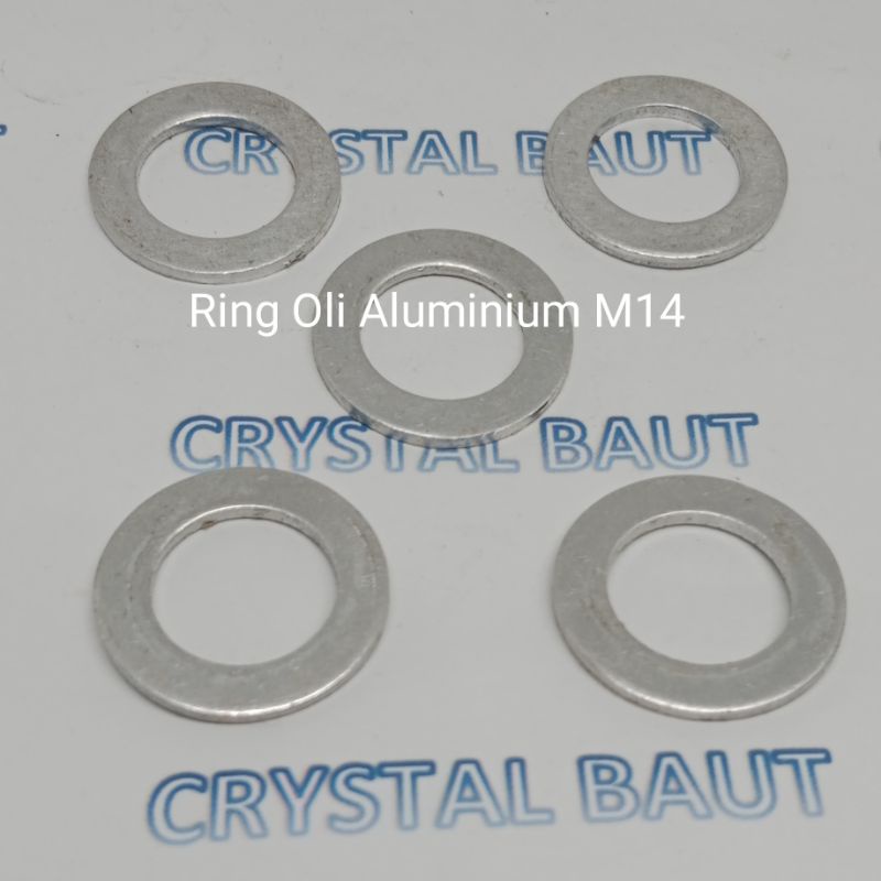 Ring Oli Aluminium M14 atau Buat Baut Kunci 19