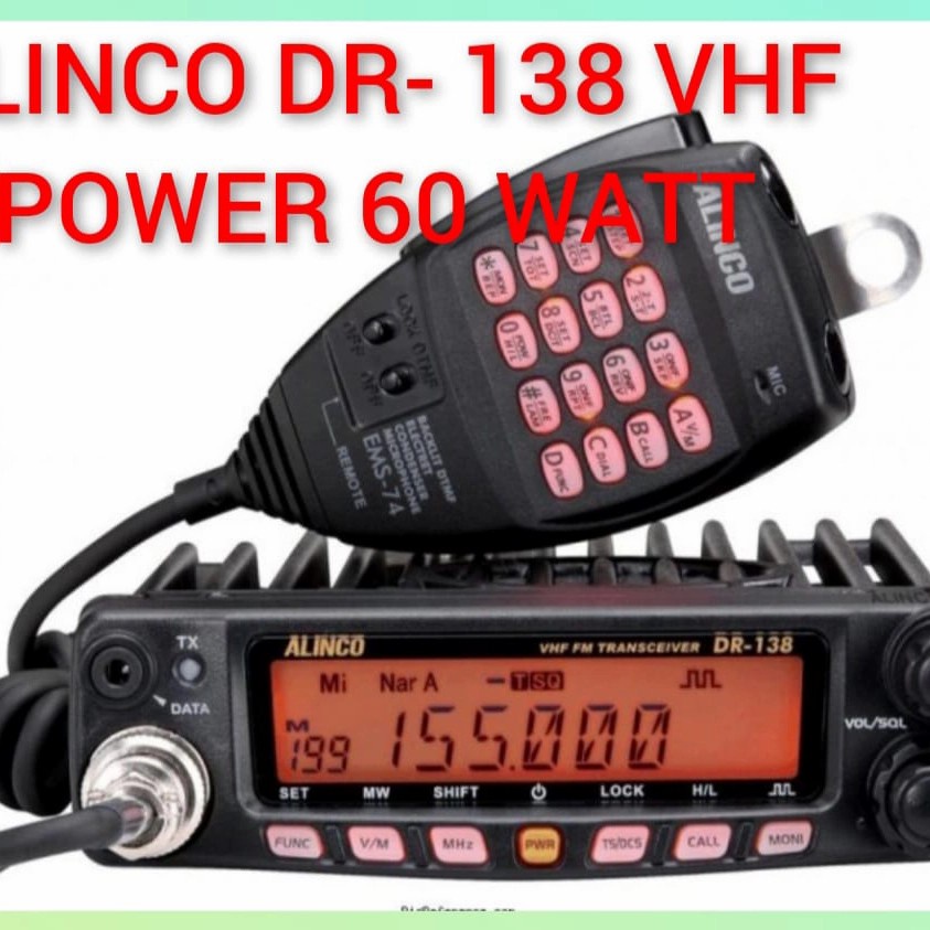 RADIO RIG ALINCO DR-138 VHF (PENGGANTI ALINCO DR-135 MK III)