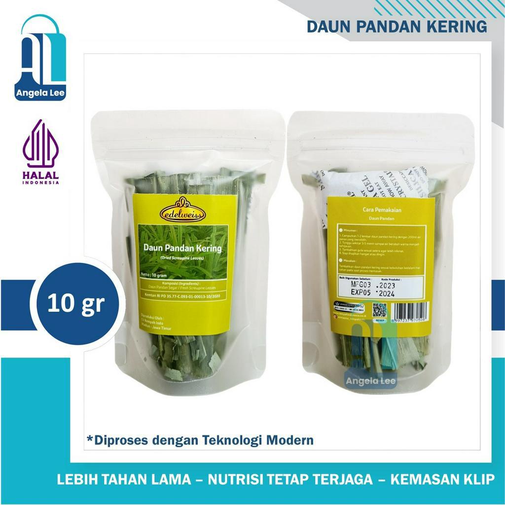 Edelweiss Daun Pandan Kering 10gr Bumbu Dapur Asli Tahan Lama