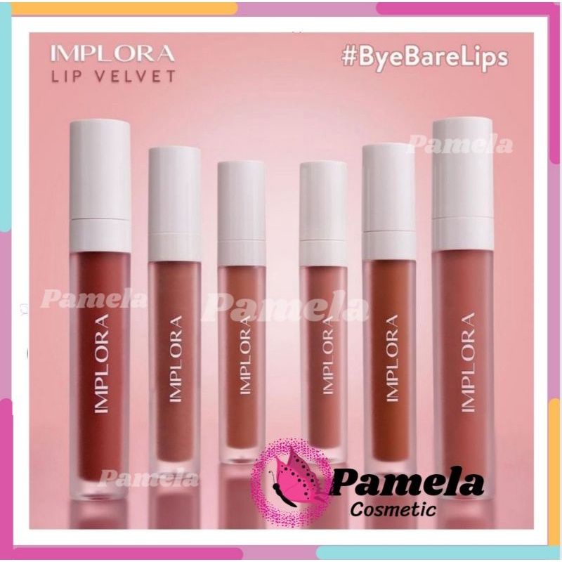 ❤ PAMELA ❤Implora Lipcream Matte BPOM / Lipcream Implora Velvet/ Lip Velvet Implora