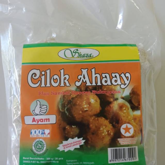 

Cilok shaza bumbu kacang rasa ayam