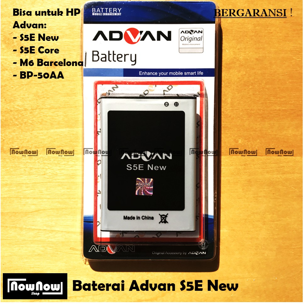 Baterai Advan S5E New - S5E Core - M6 Barcelona - BP50AA BP-50AA Original Double Power Batre Batrai