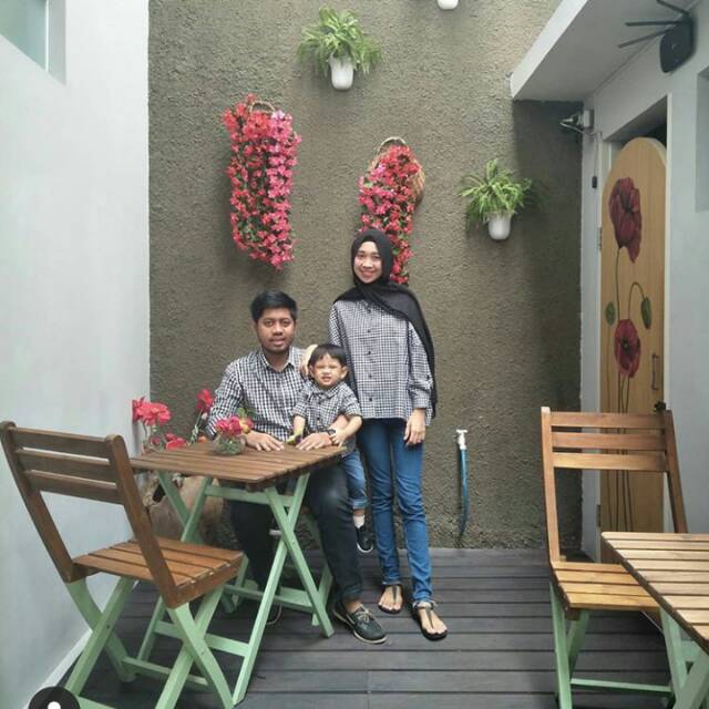 Preloved kemeja couple minitoday / 8wood checkered shirt