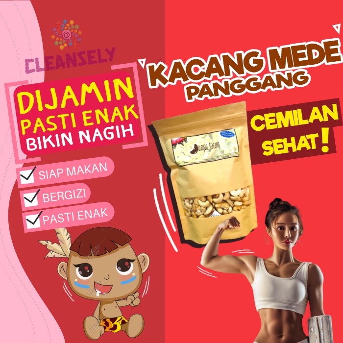 

Kacang Mete Snack Camilan Makanan Ringan Cemilan Mede Zaman Now Kekinian Panggang CS5Mede