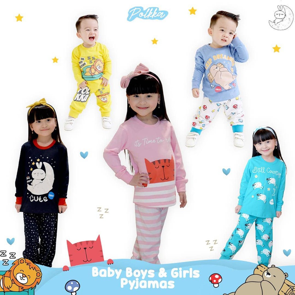 PIYAMA ANAK PANJANG MOTIF KARTUN 1-5 TAHUN