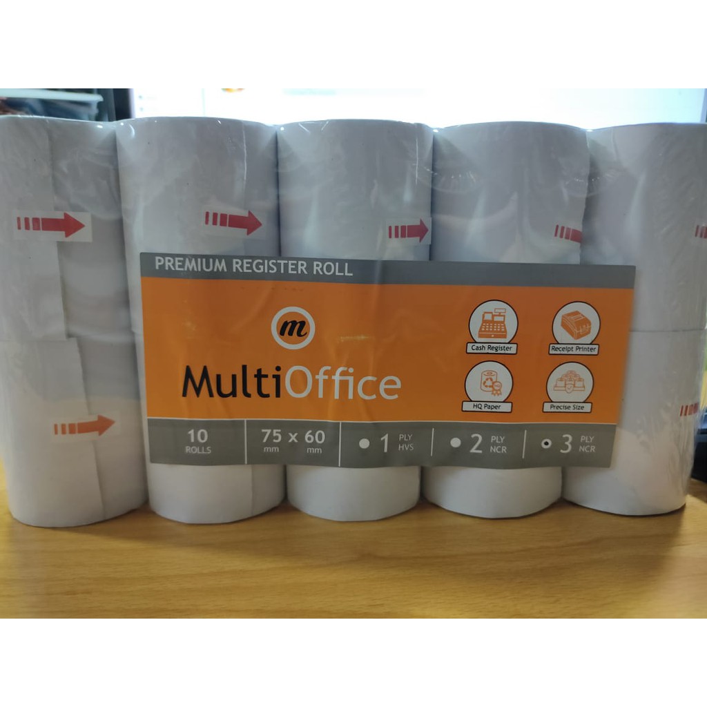

Kertas Kasir Paper Roll 75 x 60 Multi Office 3ply NCR