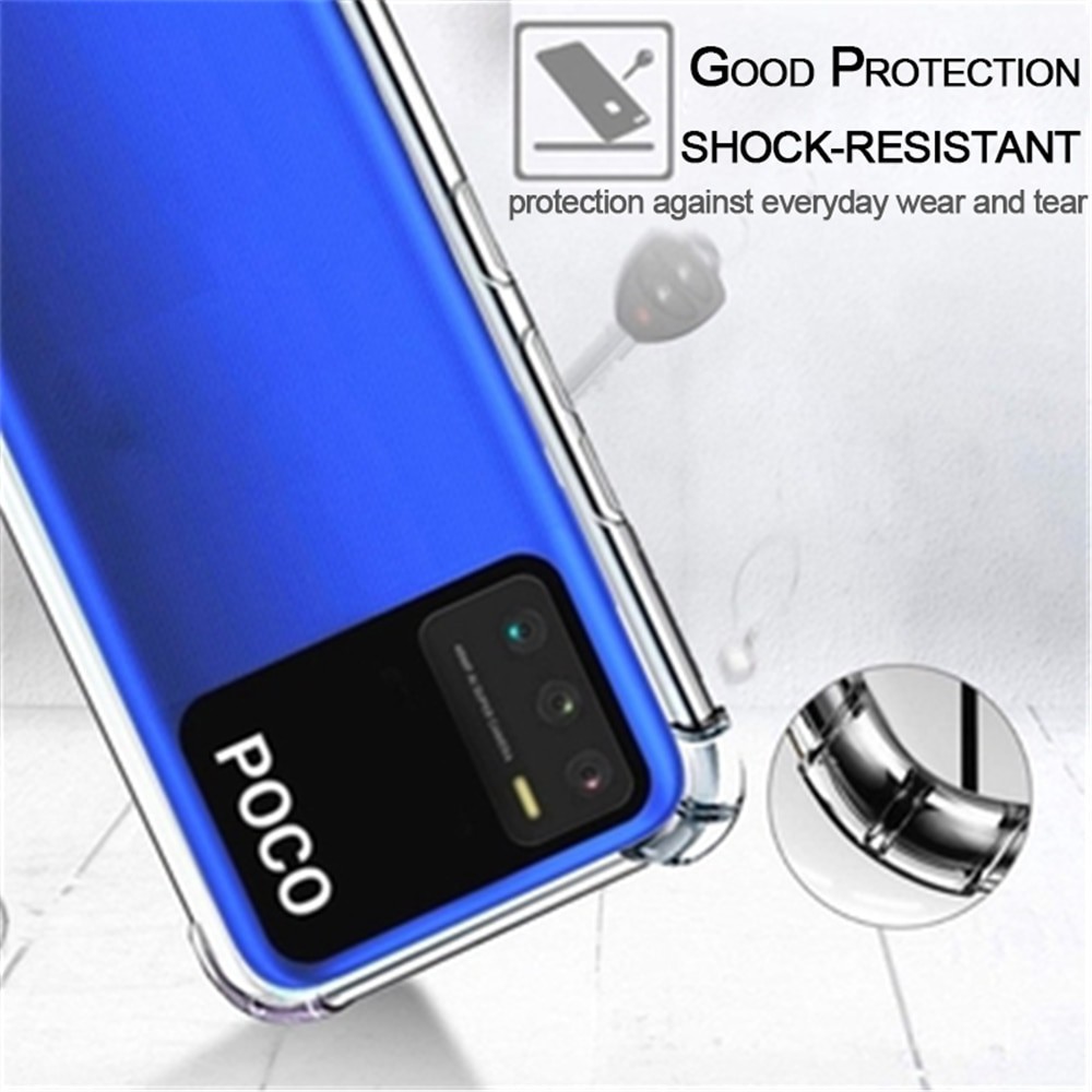 Case POCO M3 2021 Ultra Slim Premium Softcase + Tempered Glass Layar &amp; Tempered Glass Camera