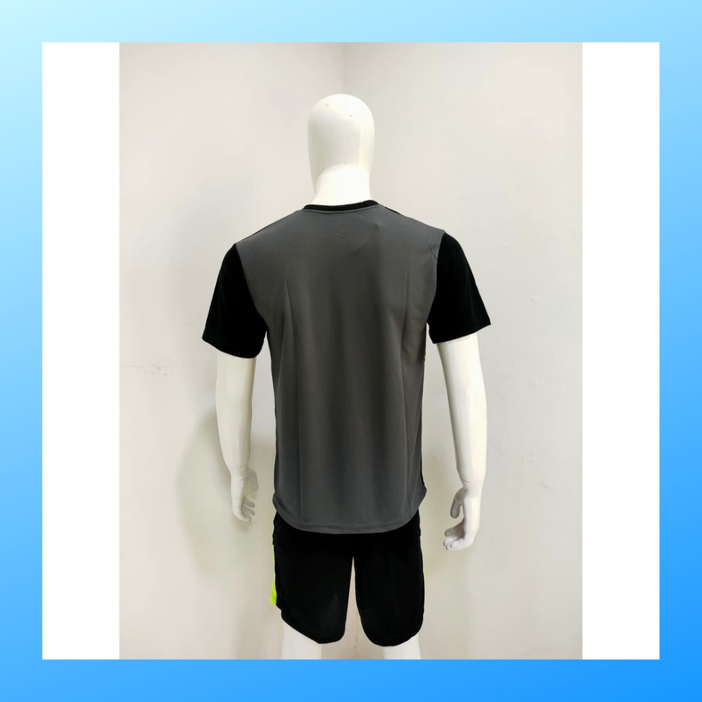 Kaos bola voli pria jersey volley ball baju dan celana setelan wanita dewasa t-shirt outfit seragam jarsey kostum pakaian olahraga apparel sport jersy volly casual jersi suit MZ126 charcoal