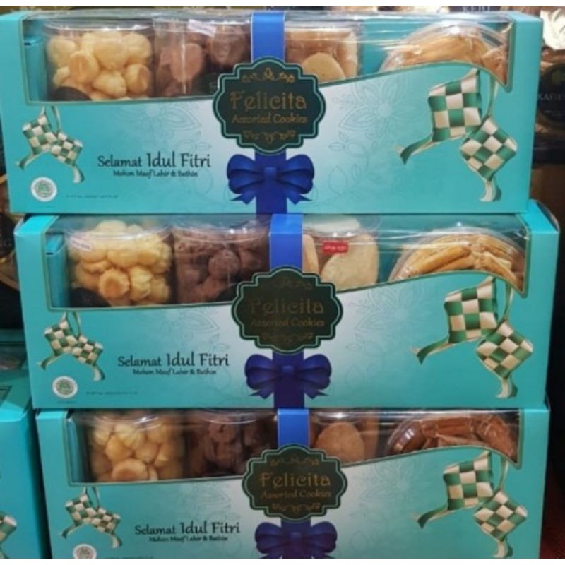 

Parcel Kue Lebaran Idul Fitri Hampers | Felicita 4 - Green Box