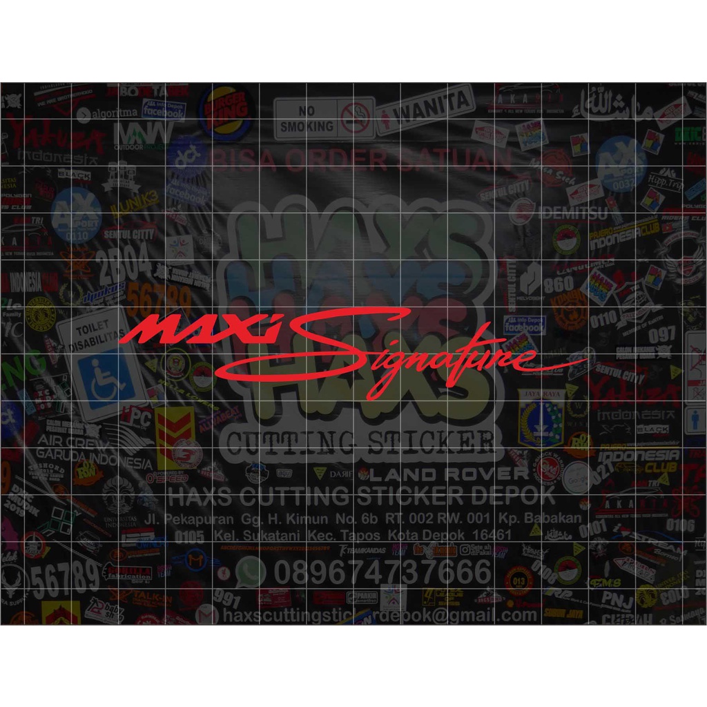 Cutting Sticker MAXI Signature NMAX XMAX LEXI