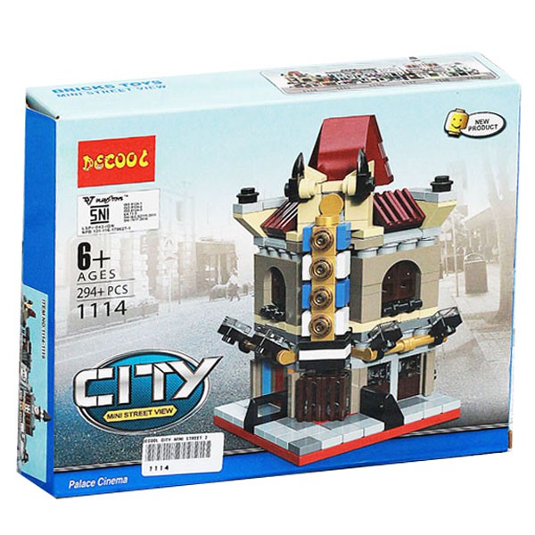 Lego Gedung Decool City Mini Street 294pcs Seri 1114 Aus-1074