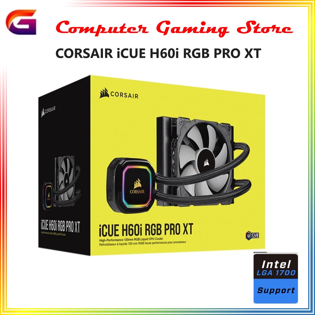 Corsair iCUE H60i RGB PRO XT Liquid CPU Cooler 120MM - AMD INTEL