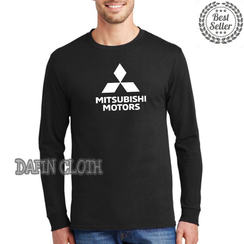 Tshirt Baju Kaos Pria Lengan Panjang Mitsubishi Motors