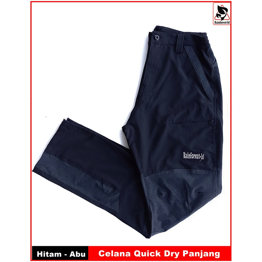Celana Quick Dry Strecth Rainforest-Id Celana Gunung Panjang Variasi Warna Quick Dry (Navy/ Abu)