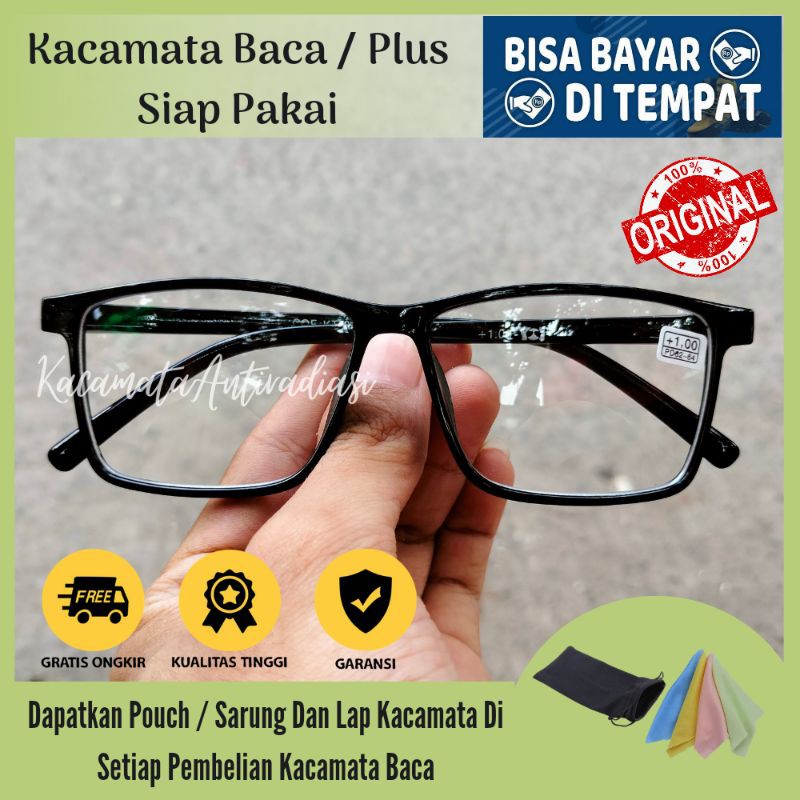 Kacamata minus kacamata plus lensa plus lensa minus rabuh jauh rabun dekat pria dan wanita termurah