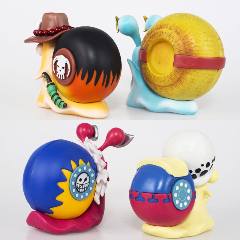 Piece Anime One Action Figure Telepon Model Cacing Siput Lucu Koleksi Telepon