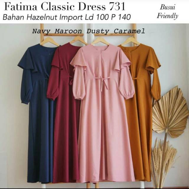 (BISA COD) FATIMA CLASSIC DRESS