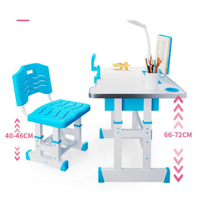 GS8 TaffHOME Meja Kursi Belajar Anak Minimalis 40 x 60cm - WBP19 - Blue
