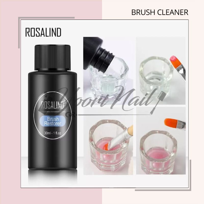 Brush cleaner cairan pembersih kuas nail art 30ml