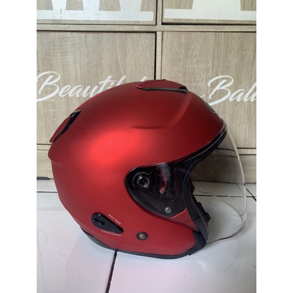 Helm Kyt Kyoto Merah Doff second