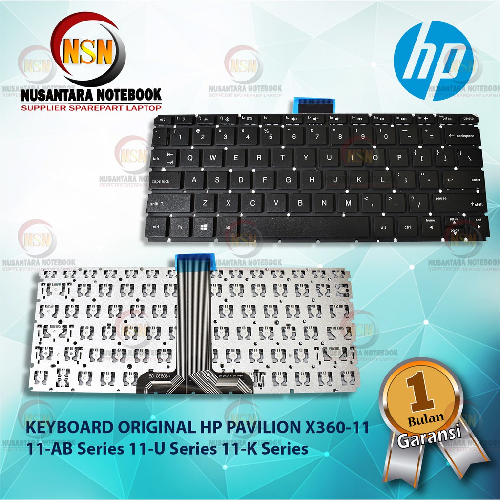 Keyboard Original HP Pavilion X360-11 11-AB 11-AB009LA 11-AB011DX Series