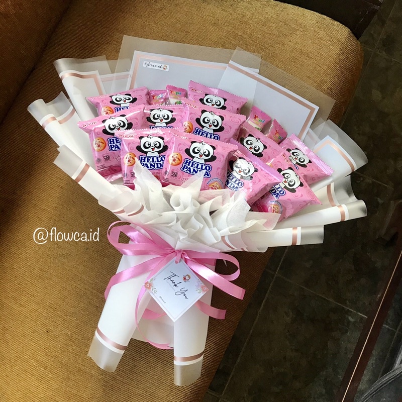 

Buket Snack (Hello Panda) FREE KARTU UCAPAN