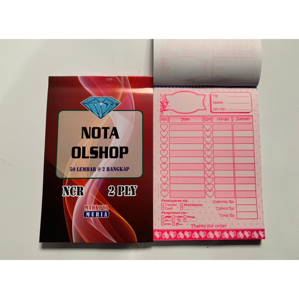 NOTA OLSHOP 2 PLY NON CUSTOM