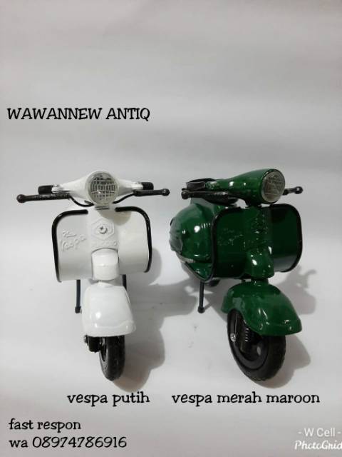 COD Diecast Miniatur Vespa Murah Cocok Untuk Buat Koleksi dan Kado