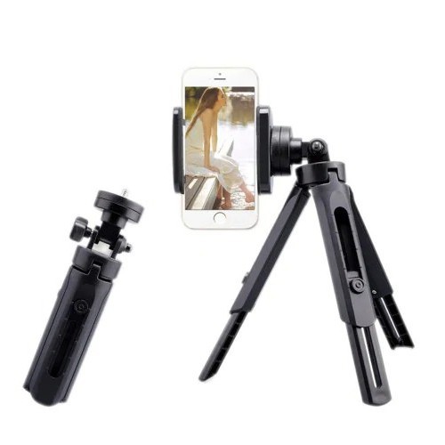 Tripod Support Mini Phone Extendable + Holder U Tripod Handphone