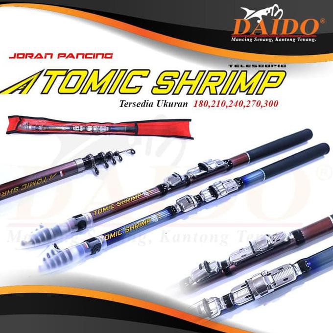 Tegek Joran Pancing pancing udang daido atomic shrimp 3m / 300cm