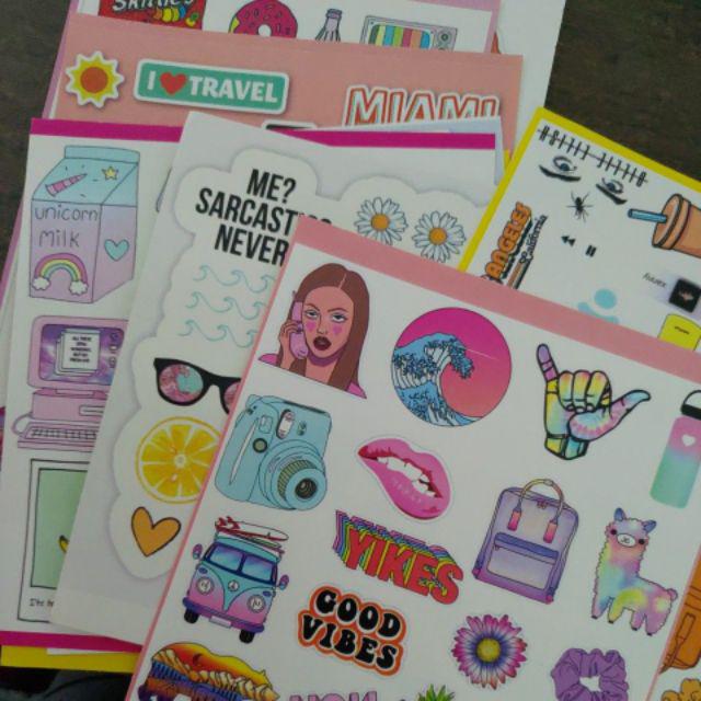  PROMO Stiker  Tumblr pack HP  aesthetic  BISA COD 