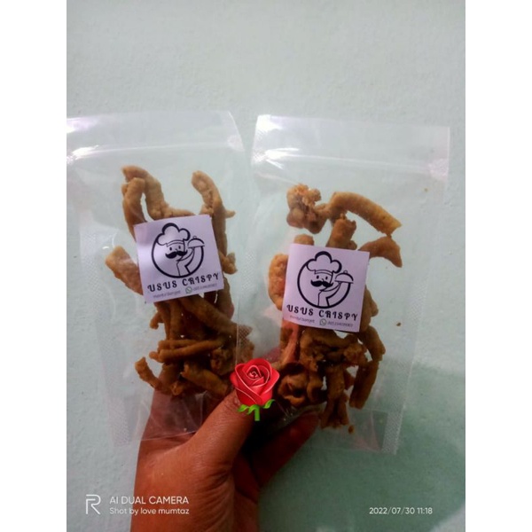 

usus crispy, kripik usus, kripsus termurah 40gr murah grosir Bangkalan, malang, surabaya, Jawa timur