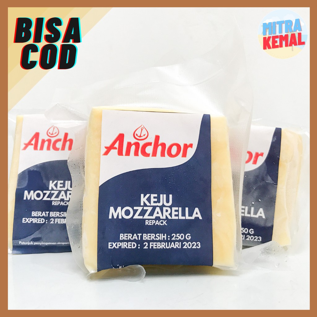 

Mozarella Anchor 250gr / Halal Bakso aci corndog murah