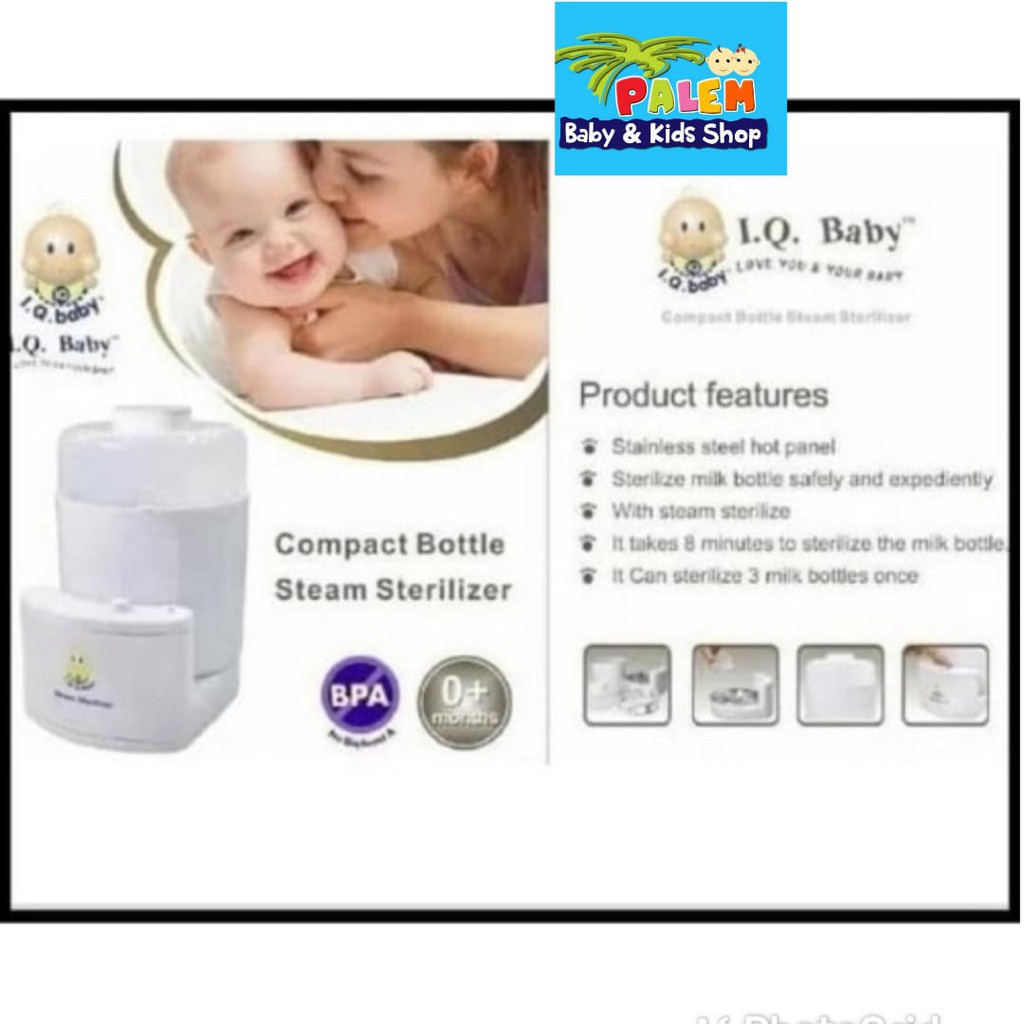 IQ BABY Sterilizer 3 Bottles Steam B302 3 Botol Steril Botol Susu